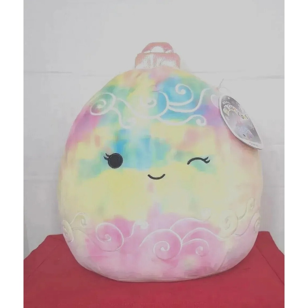 Squishmallow 12" Odessa Pink TieDye Christmas Ornament Stuffed Plush Large‎ New